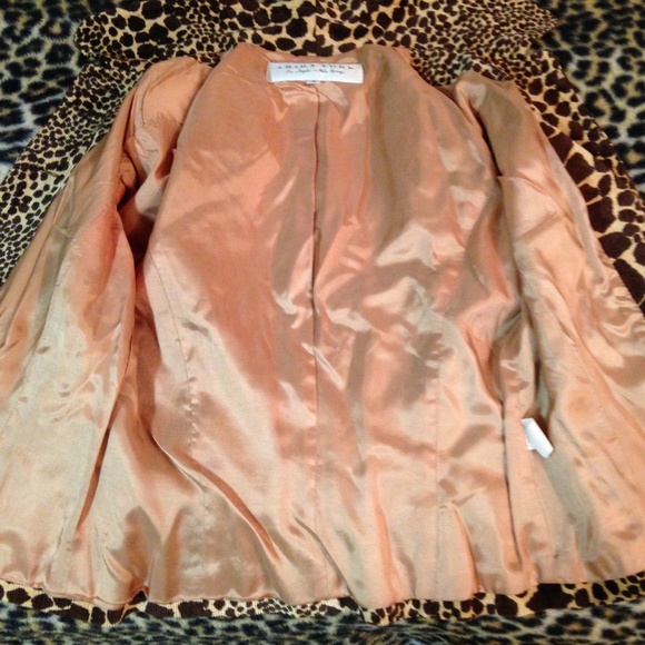 Trina Turk Leopard Print Corduroy Jacket Size 6 - Picture 2 of 7
